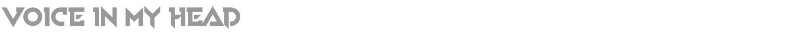 Voice In My Head font preview